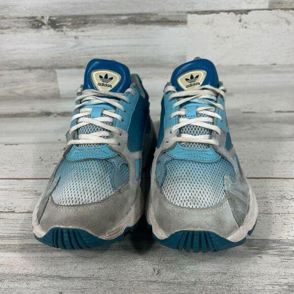 Adidas Womens‎ Torsion Wide Fit Falcon Sneaker Shoe Blue Tint Size 7 - Picture 4 of 8